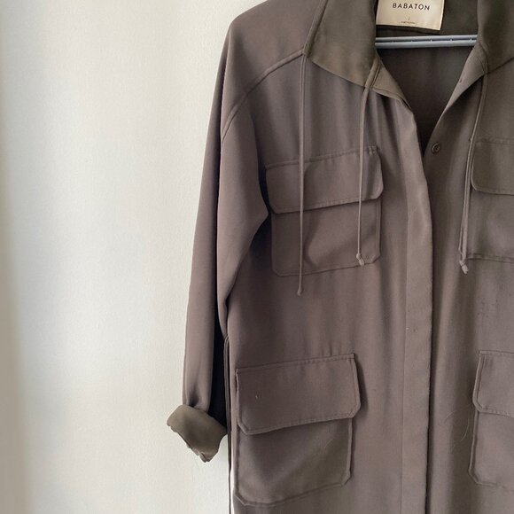 Olive Green Aritzia Babaton Howitt Dress/Jacket - Picture 6 of 7